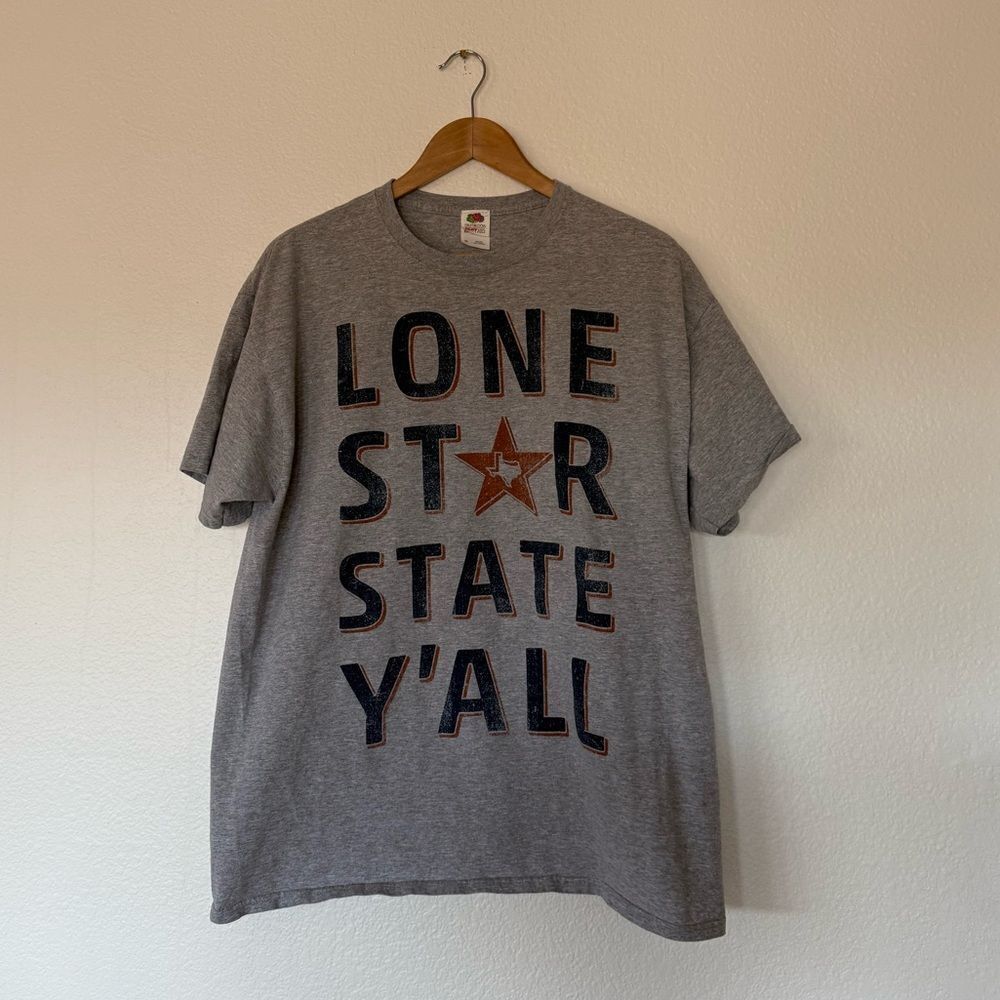 Gray Texas graphic T-Shirt